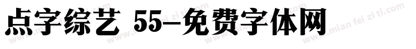 点字综艺 55字体转换